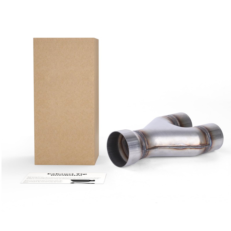 Richeer 3 to 2.5 inch Exhaust Tip Y Pipe, 3"