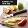RADA Cutlery Heavy Duty Paring Knife, Black Handle, Pack of