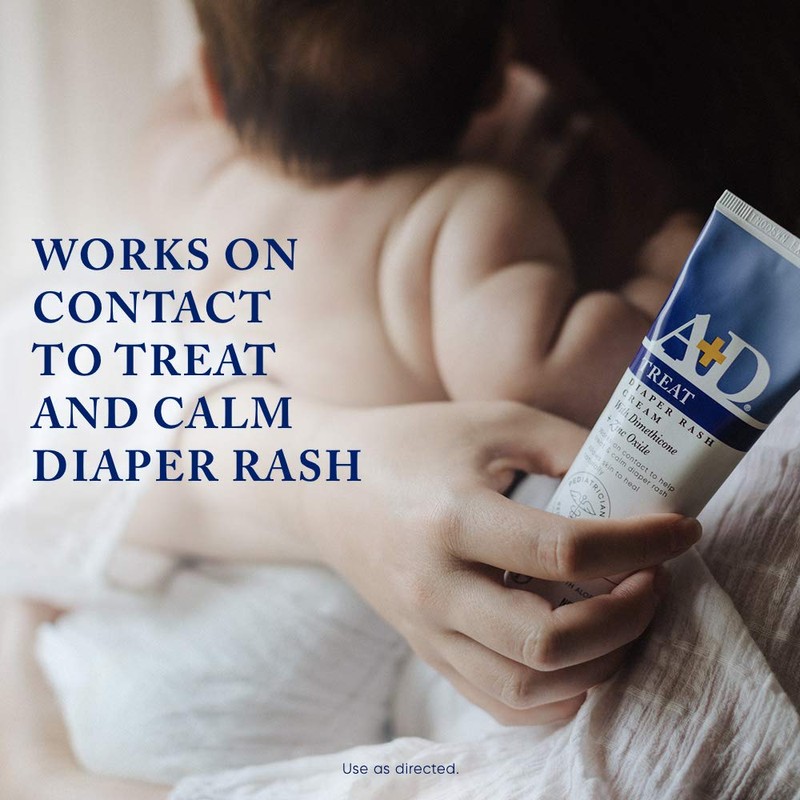 A+D Diaper Rash Cream, Zinc Oxide Cream, 4 oz (113