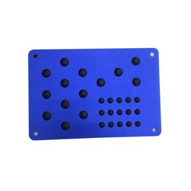 Buwei Universal Aluminium Car Floor Mat Patch Non-Slip Heel Plate Footrest Pedal