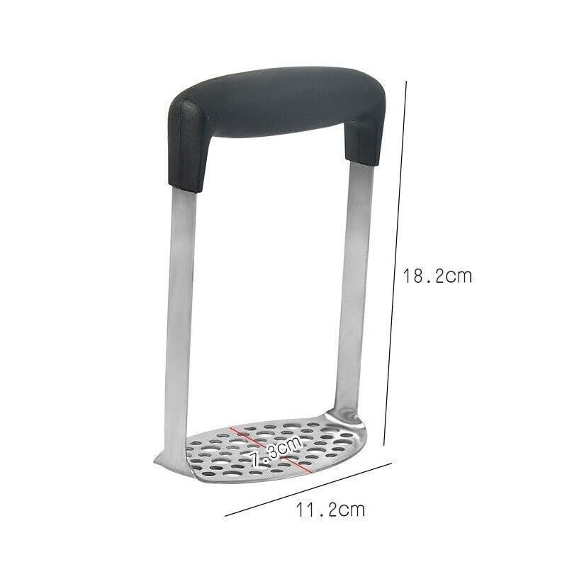 AIMALL Stainless Steel Potato Masher Vegetable Tool with Ergonomic Handle