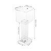 YUYFCC Acrylic Donation Box Freestanding Clear Suggestion Box with Lock