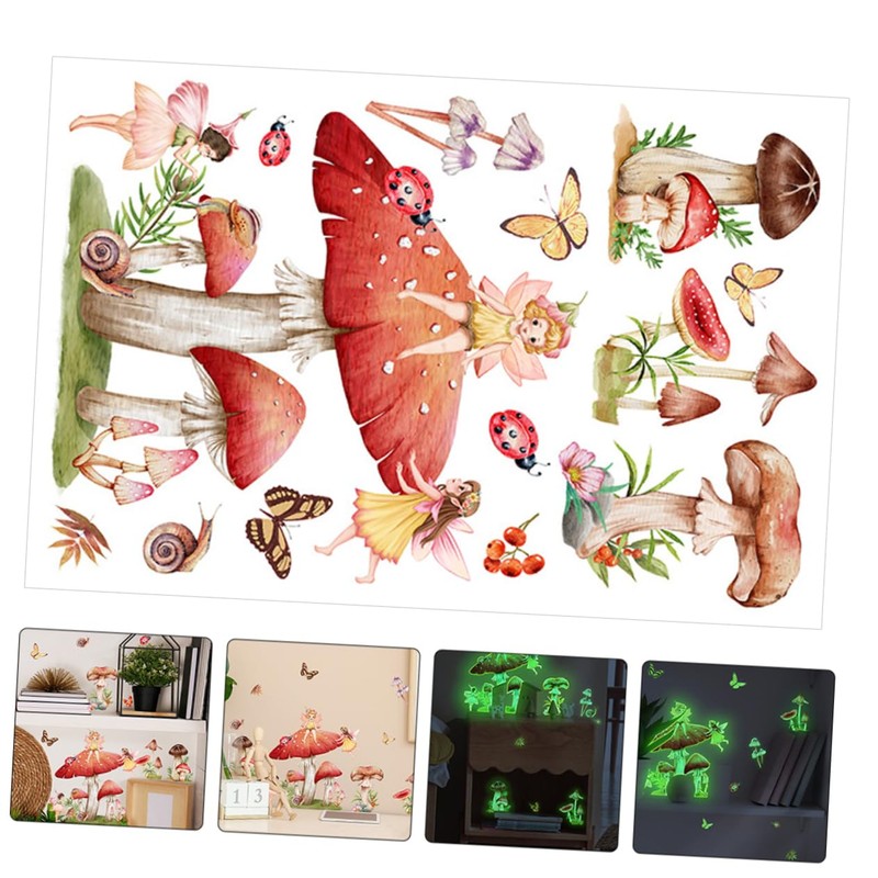 CORHAD Mushroom Wall Decal Boho Home Decor Room Decor Sticker