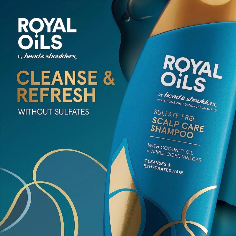 Head & Shoulders Royal Oils Moisturizing Shampoo, Anti Dandruff Treatment