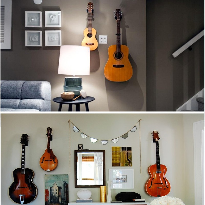 Sound harbor Guitar Wall Mount Hanger Acoustic Electric Bass Guitar