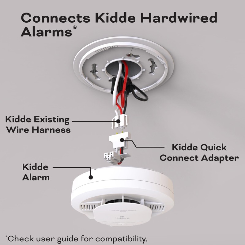 Kidde Quick Connect Smoke Detector Adapter Plug, Smoke Alarm Wiring
