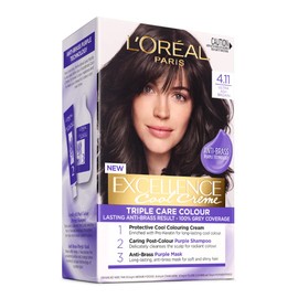 L’Oréal Paris Excellence Cool Crème Hair Colour with Pro-Keratin 4.11 Ultra Ash Brown