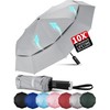 Seniny Windproof Travel Umbrella, Double Vented Canopy Large Umbrellas for
