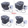 For Husqvarna 46mm Cylinder Piston Carburetor Muffler Kit For Husqvarna