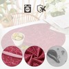 Erwin Müller Placemats Set of 2 Washable Burgundy Oval Size: