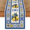 Artoid Mode Lemon Flowers Blue and White Porcelain 210 GSM