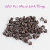 500Pcs MicroLink Beads for Hair Extensions, Micro Link Rings 5mm