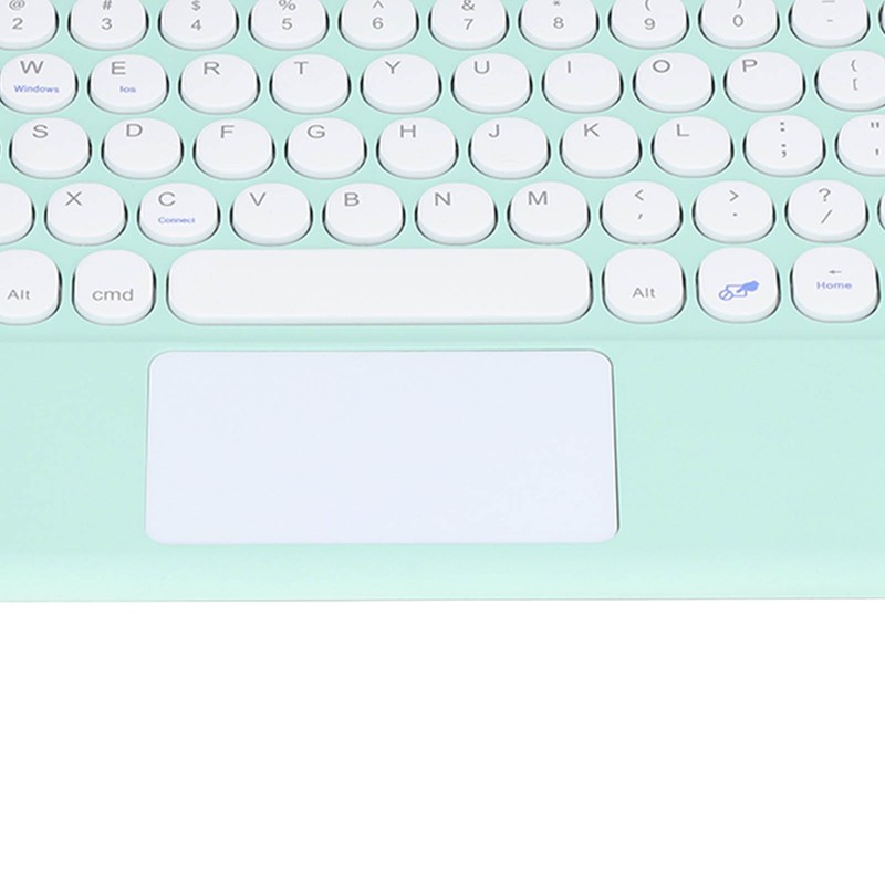 Touch Wireless Keyboard Round Keycaps Ergonomic Design Ultra Thin Smart
