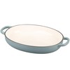 EDGING CASTING Enameled Oval Cast Iron Dutch Oven Pot with
