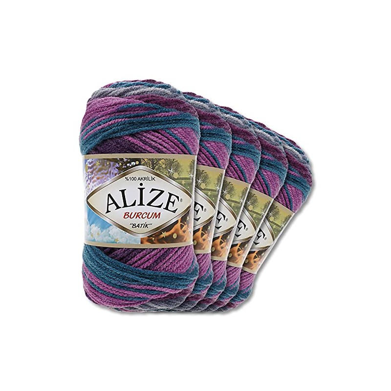Alize 5 x 100 g Balls of Burcum Batik Premium