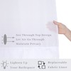 Ecoehoe 48" W x74“ L Hook Free Fabric Stall Shower