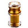 Acrylic Condiment Salt Pepper Chili Powder Shaker Cruet Bottle Seasoing Spices Pot Jar with nine-hole cover, Gold&Clear,Φ5xH9.4cm,75ml, YTBH-0819
