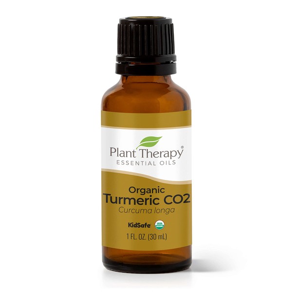 Lant Therapy USDA Certified Organic Turmeric CO2 Essential Oil 100 mL (3.3 oz) 100% Pure, Undiluted, Therapeutic Grade, Reduce The Appearance of Blemishes and Help Protect Skin