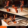 Jorgensen Bar Clamps For Woodworking, 12" 2-Pack One-Handed Clamps/Spreader with