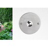 HUBER Flush-Mounted Bell Push 1-Way Stainless Steel Round Door Bell