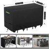 CAYRCOII Outdoor Bar Height Dining Set Cover - Heavy Duty