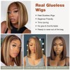Highlight 4/27 Wear and Go Glueless Bob Wig Human Hair