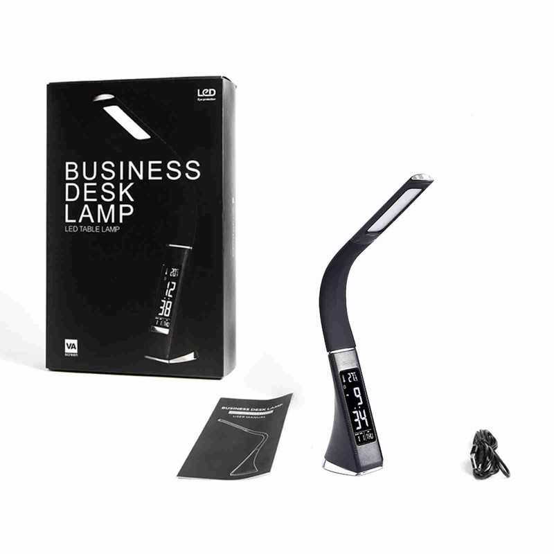 Eye Caring Reading Lamp 3 Gears Adjustable Brightness Calendar Clock