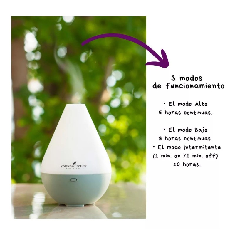 Young Living Difusor Ultrasónico De Aceite Escencial Dewdrop Young Living