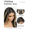 cuiud Skunk Stripe Wig Glueless Lace Front Wigs Pre Plucked