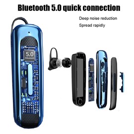 YOBOKO Waterproof Wireless Earbuds Bluetooth Headphones Earphones with Earhooks Stereoscopic Sound 50H Playtime USB Charging Earphone for Sport/Running/Walking/Driving (Rose-Golden)