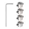 sourcing map 4pcs 6mm Drill Stop Collar Set Depth Stop,