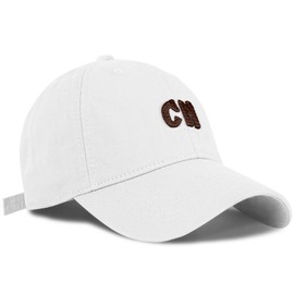 HeyCaps Women's Vintage Baseball Cap Adjustable Classic Cotton Sun Protection Baseball Caps Sports Cap, CN-white