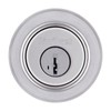 Kwikset SmartKey Security Satin Chrome Metal Single Cylinder Deadbolt