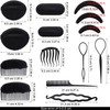 16 Pieces Hair Bump Sponge, Padding Volume Insert Tools, Simple