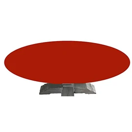 Playezze Made to Order: Poker Table Cover - Oval/Round Table with Leaf Insert in Speed lite + pad - Felt Table Cover Alternative - Rated for Tournament Play (Ruby Wine, 42 by 78 inch Oval)