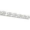 ZUZITO 6-Light Bathroom Vanity Lights - LED Chrome Bathroom Lighting