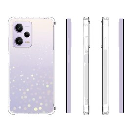 USTIYA Case for Xiaomi Poco X5 Pro 5G / Redmi Note 12 Pro 5G Clear TPU Four Corners Protective Cover Transparent Soft