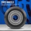 20pcs V-Shape Groove Wheel - 5mm Bore 625 Bearing Pulley