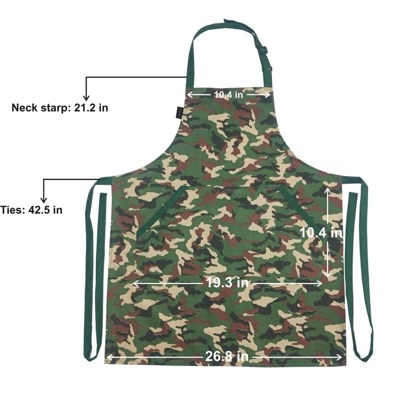 Khoji & Meeni Aprons with 2 Pockets Unisex Men Aprons