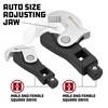 Powerbuilt 2 Piece Spring-Loaded Crowfoot Wrench Set, Adjustable, Auto Size,