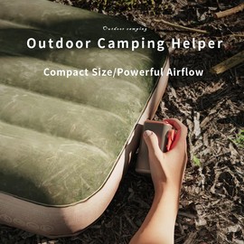 Rechargeable Portable Air Pump for Inflatable - Mini Pump Air Mattress Pump 5-Nozzle with Camping Lantern Mini Pump for Sleeping Pads, Pool Floats, Swimming Rings