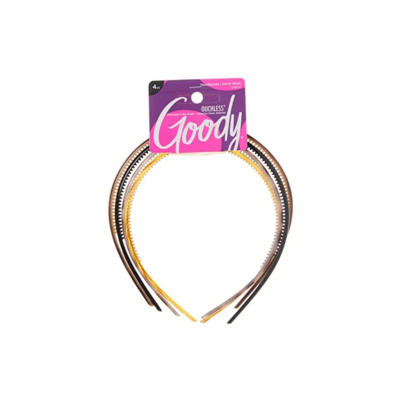 Goody WoMens Classics Diadema, surtido, patrón, 4 unidades