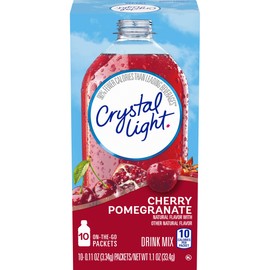 Crystal Light On The Go Cherry Pomegranate Ice Drink Mix, 10-Packet Box (Pack of 6)