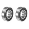 sourcing map 6004-2RS Deep Groove Ball Bearing 20x42x12mm Double Sealed