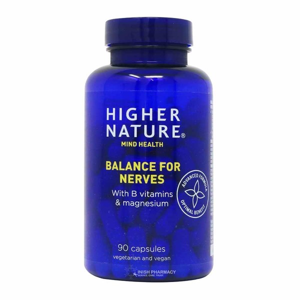 Higher Nature Balance For Nerves with B Vitamins & Magnesium 90 Capsules