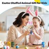 Numyawl Easter Stuffed Animal Teddy Bear with Bunny Ears Headband,