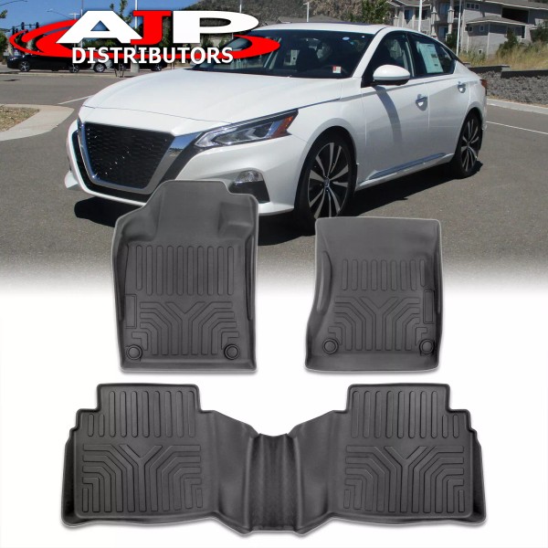 AJP Distributors All-Season Proof Floor Mat Liners Front+Rear 3PC Set