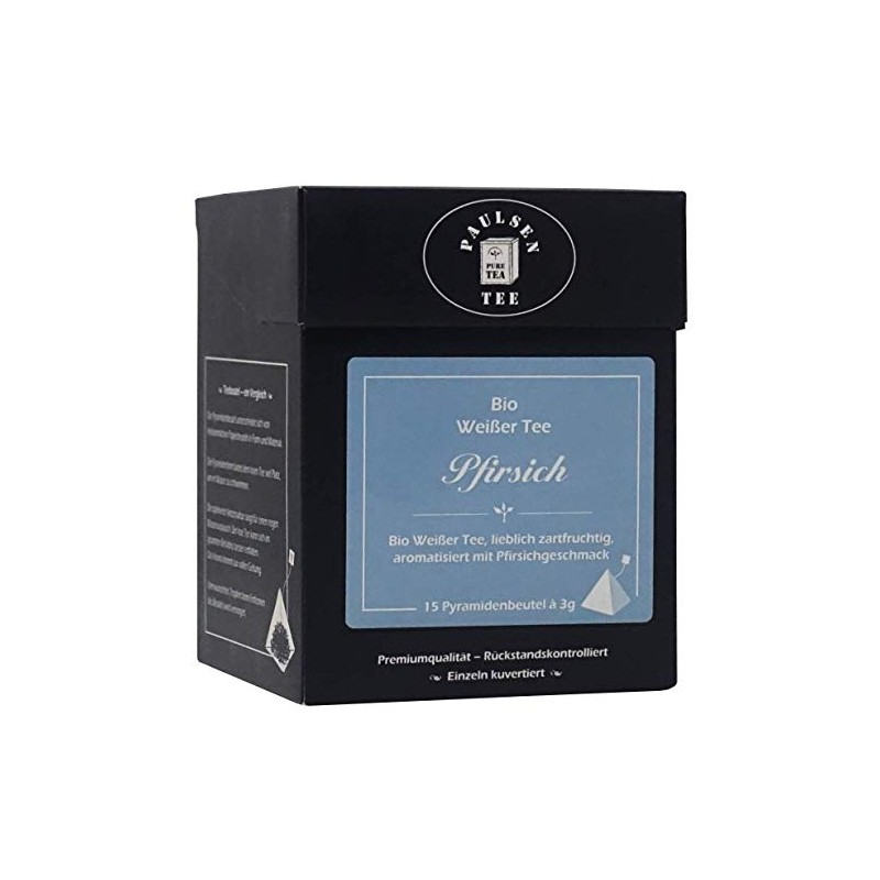Paulsen Organic Peach 15 x 3 g, Individually Enveloped, White
