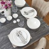 MIKASA Satin Symmetry Cutlery Set, Stainless Steel, 16 Pieces, Service