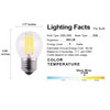 A15/G45 LED Bulb, 4 Watts Dimmable Mini Globe Style Bulb,